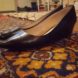 Franco Sarto black wedge shoes